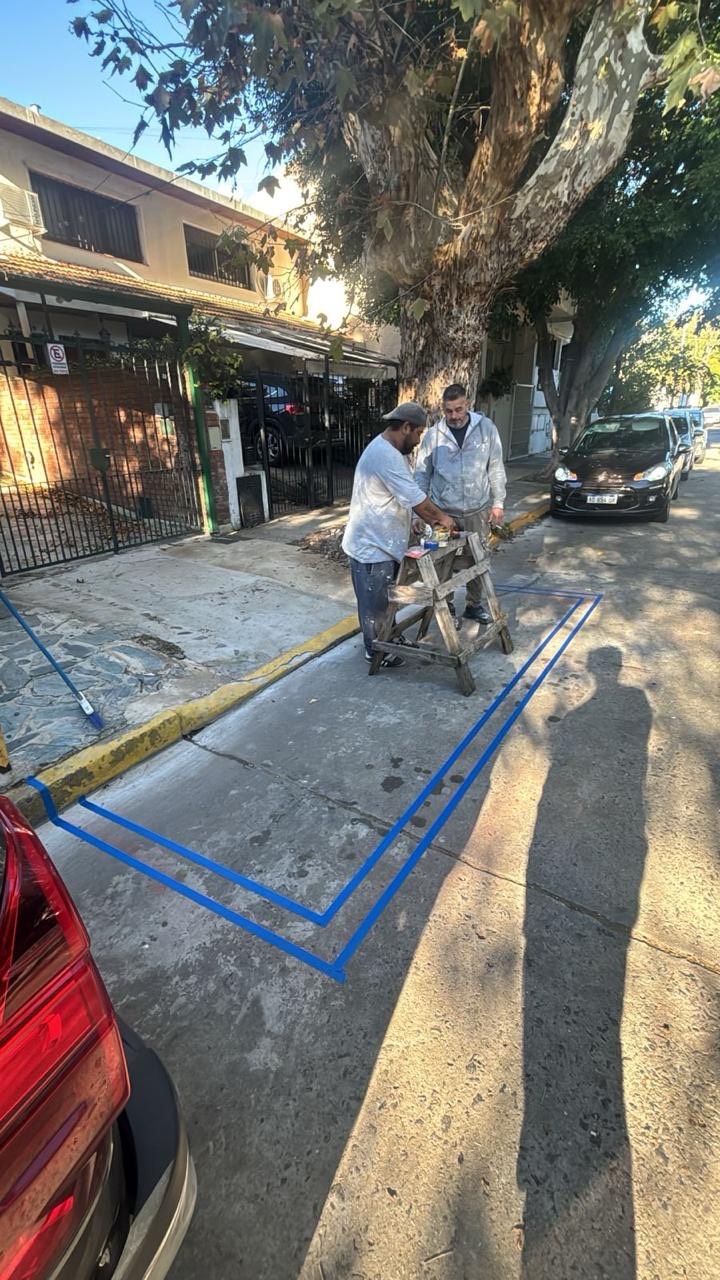 Pintura en vereda