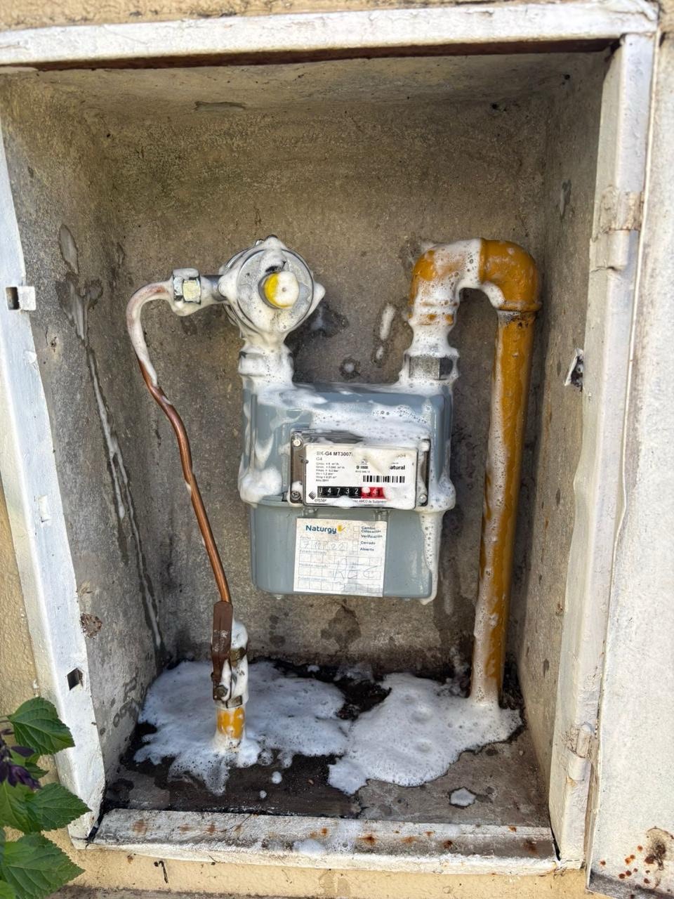 Cambio de Regulación domiciliaria, prueba de hermetismo.