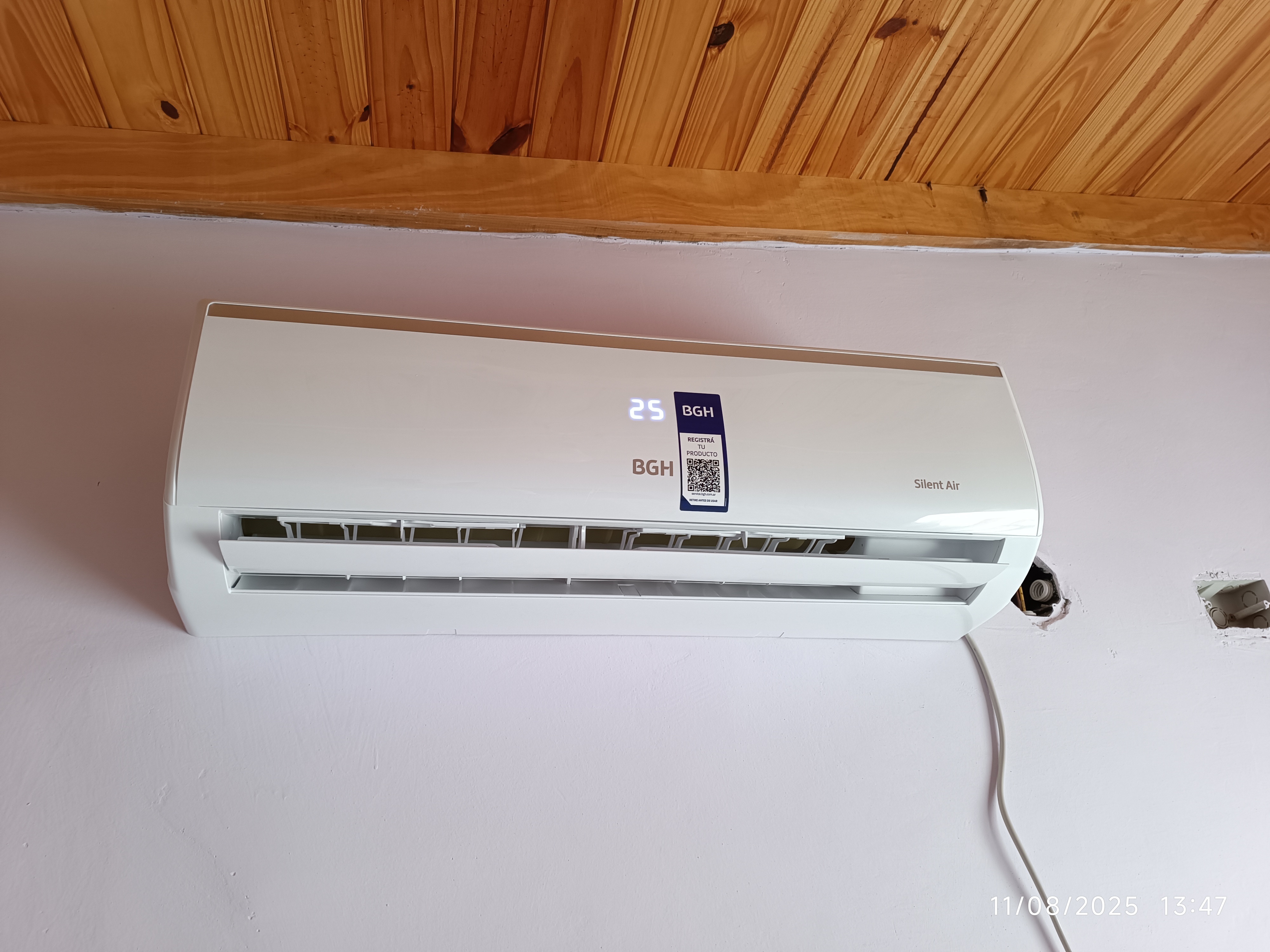 Instalación de equipo BGH de 3000 frigorias